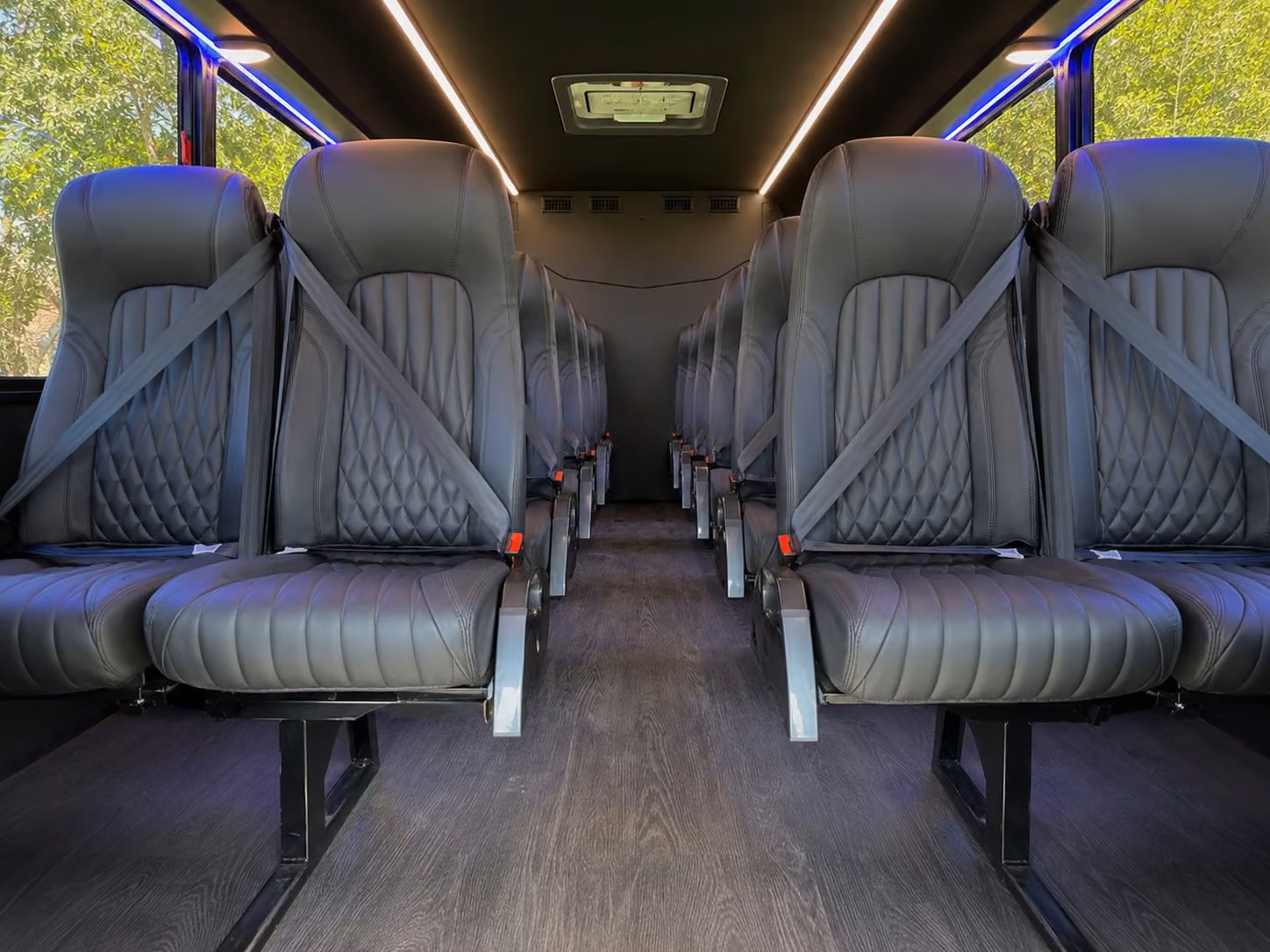 15 passenger minibus interior