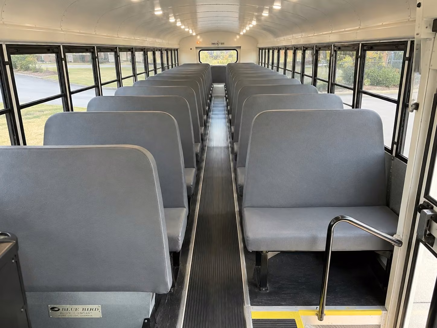 school bus interior